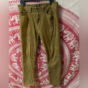 RVCA Corduroy Dagger Jeans Size 32